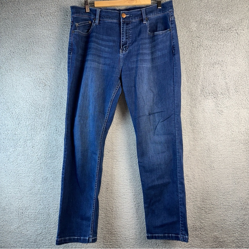 Mugsy Jeans Men's 36x30 Blue Kinzies Cotton Blend Straight Leg Distressed Denim - Picture 2 of 13